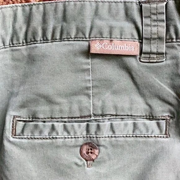🌲 Vintage Columbia SAGE GREEN DISTRESSED Naturally Twill  SZ 14 - Picture 11 of 16